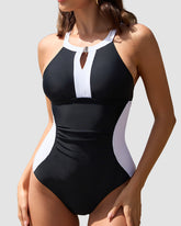 Hourglass™ Full Coverage Retro Color Block Swimsuit